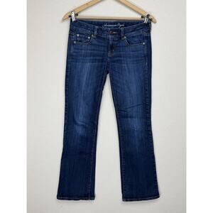 American Eagle Favorite Boyfriend Blue Denim Jeans Women’s Size 4 Stretch